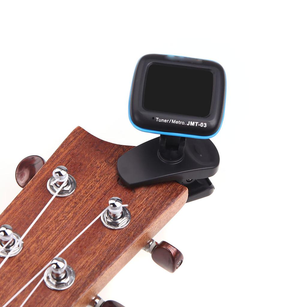 JOYO JMT 03 Portable Guitar Tuner Metronome Digital Tuner Clip Mic for Chromatic Guitar Bass Ukulele Violin