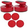 Hockey Game Table 94MM Slider Pusher Set with 4 Pucks Accessories Large Size Red