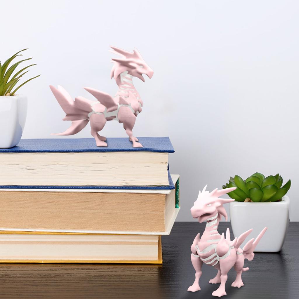 3D Printed Movable Joint Evil Dragon Model Toy