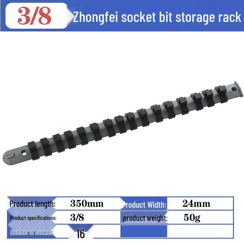 Socket Storage Strip for Ratchet Tools: Large, Medium, Small