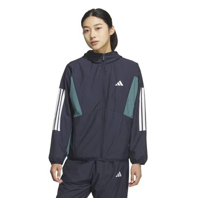 Adidas Team Woven Jacke in Legend Ink Größe M Damen 3-Streifen (NCX84) (KA0933)