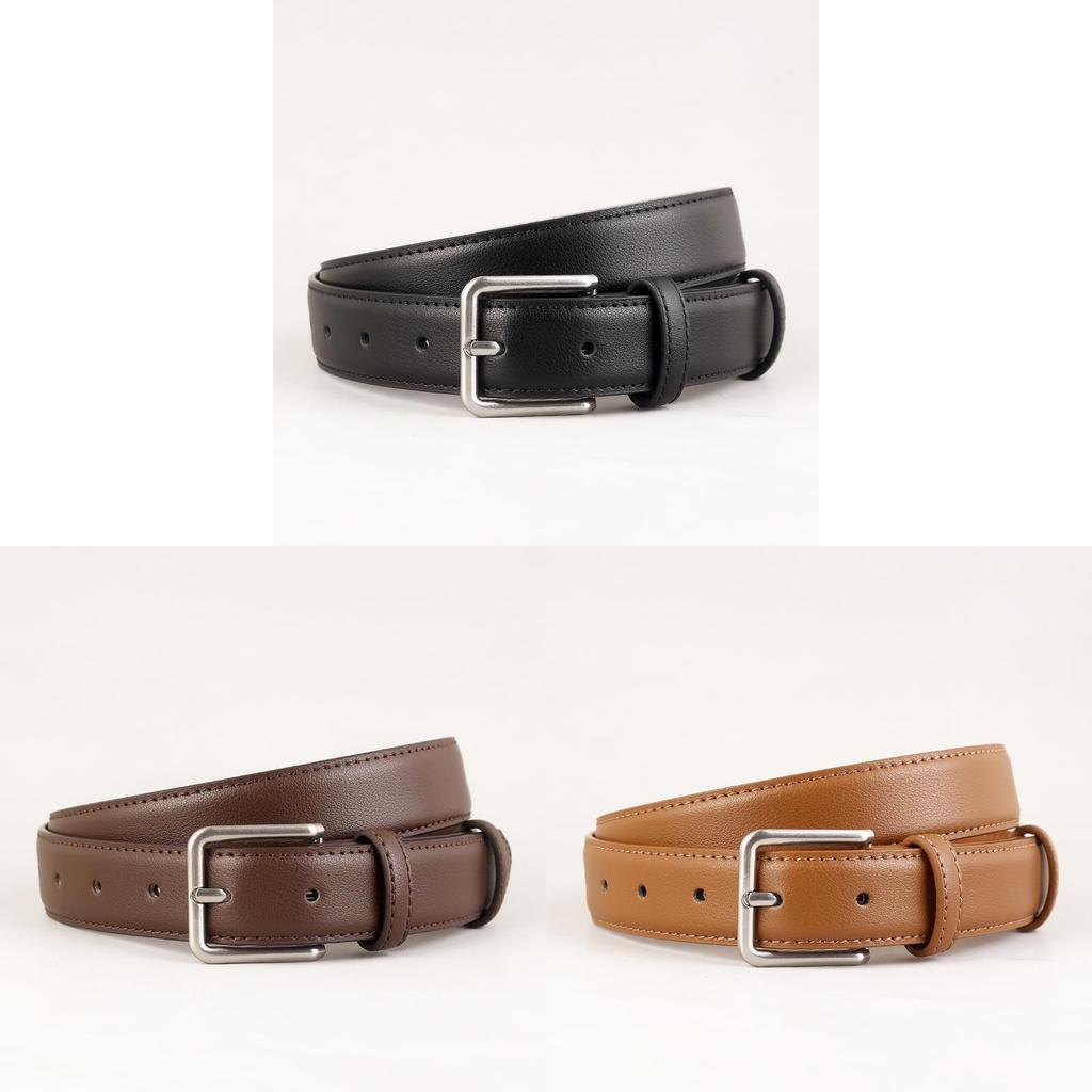 Genuine Leather Waist Belt For Women With Silver Buckle For Casual And Office Style