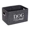 Boîte de rangement pour jouets pour animaux de compagnie avec poignée, panier de rangement pratique pour vêtements, couvertures, jouets, organisateur pour la maison