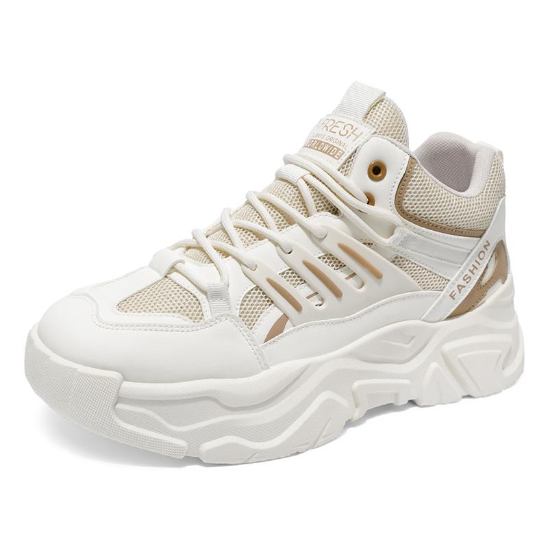 Men's speed casual sneakers spring summer thick-sole anti-slip breathable outdoor running shoes fashion Youth Joker sports shoes