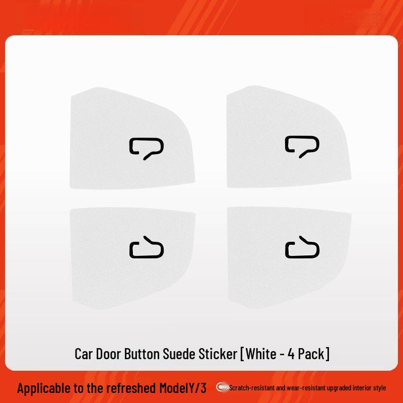 Tesla Model 3/Y Door Button Stickers - New Version Interior Protective Patches