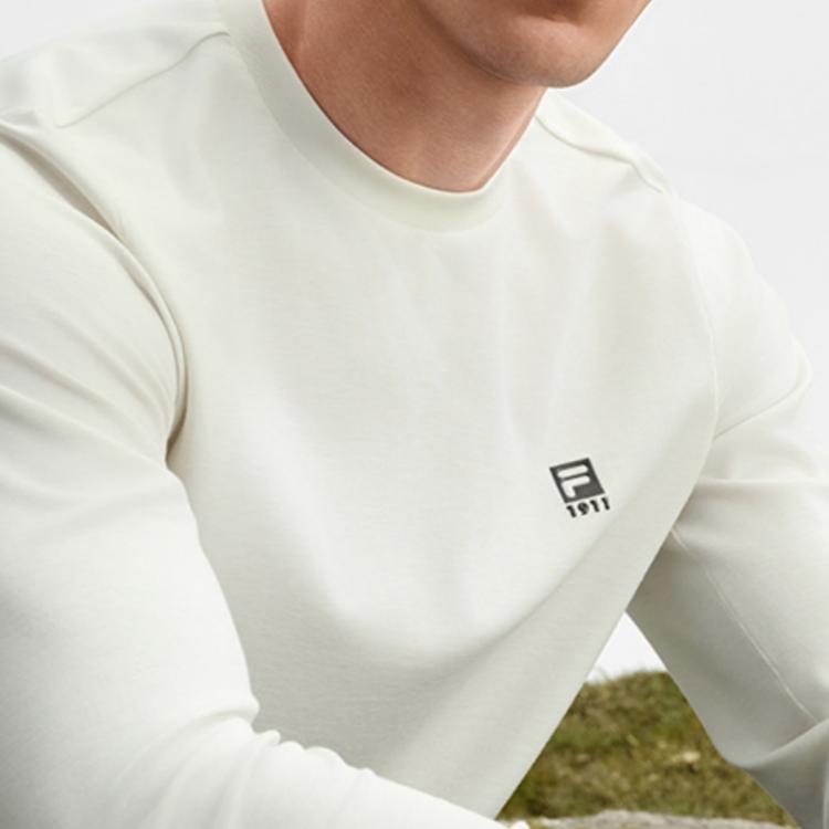 FILA Fitness T Shirts Men's Light Mist Gray GY Crew Neck A51M531202F-GY