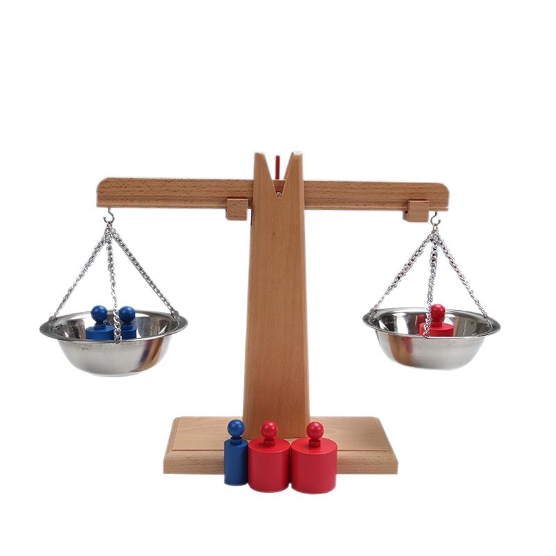 Montessori Materials Educational Toys Wooden Mathematics Scale for 2-4 Years & 5-7 Years