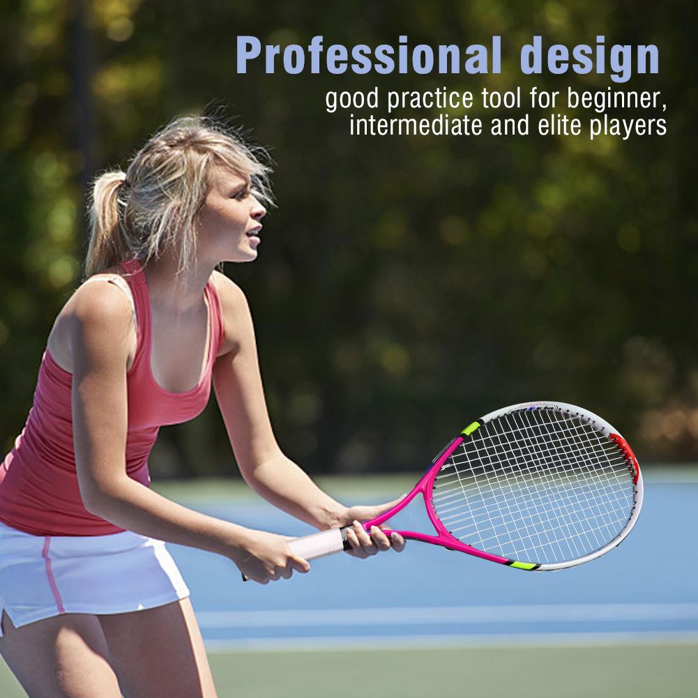 String Single Tennis Racket Racquet for Kids Training Practice( Red )