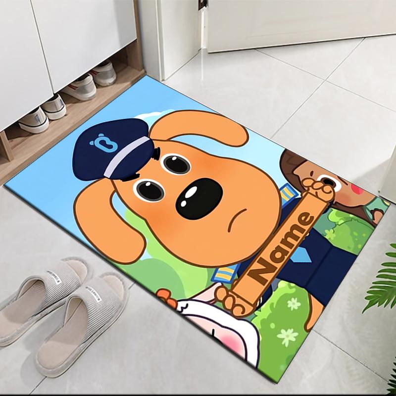 Custom Name Sheriff Labrador Printed Carpet, for Office Chair Living Room Bedroom Kitchen Room Decor Gifts.