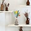 Modern Farmhouse Accents Metal Vase Silhouette Tabletop Decor, Sculptures Desktop Ornaments, Living Room Table Decor Creative Shape Decorations
