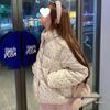 American Floral Cotton-Padded Women’s Oversize Winter Jacket