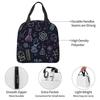 Scientific Experiment Element Style Insulated Lunch Bag for Women Children Portable Food Boxes Thermal Lunch Box Tote