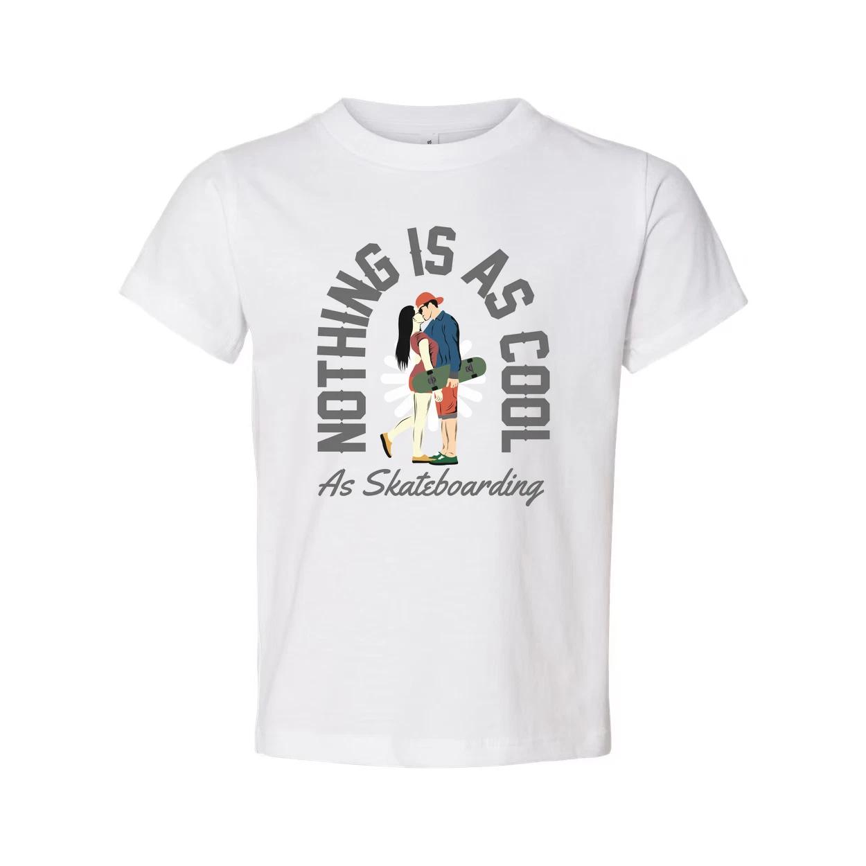

Nothing Is As Cool As Skateboarding Graphic Tee For Men And Women Unisex Short S M