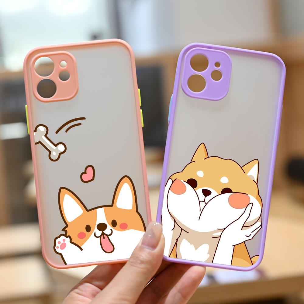 Roztomilý Krásný Vzor Psa Corgi Nárazuvzdorný Kryt na Telefon pro APPLE iPhone 11 12 13 14 Pro XS Max XR X 7 8 Plus SE Mini Silikonový Kryt