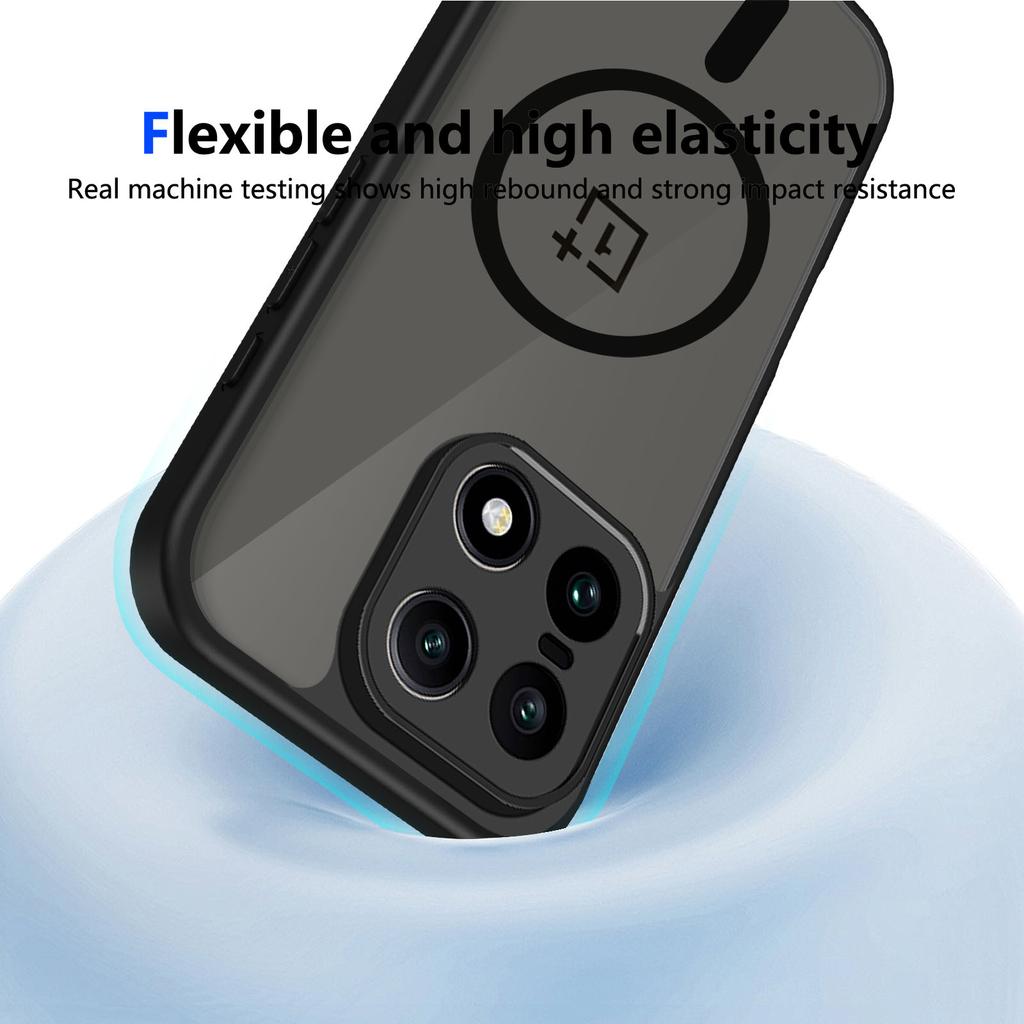 Luxury Matte Translucent Magnetic Shockproof Case For OnePlus 15 ACE5 Pro 13S 13R NordCE5 For Magsafe Wireless Charge Hard Cover