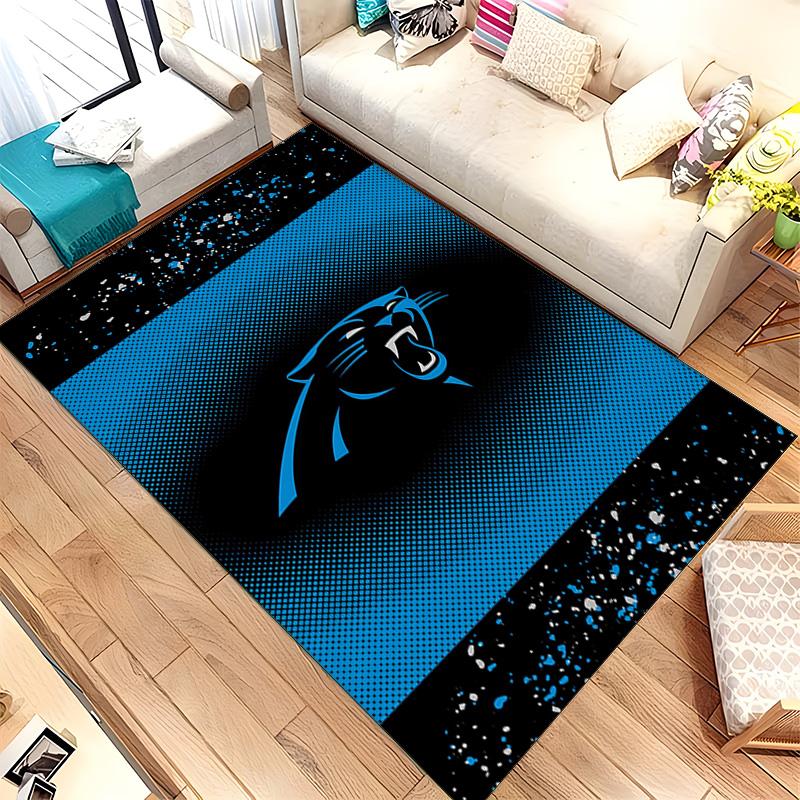 Carolina Panthers (5) Rug Suitable For Living Rooms Bedrooms Computer Rooms Dining Areas And Placement Under Tables And Chairs Also An Ideal Choice Fo