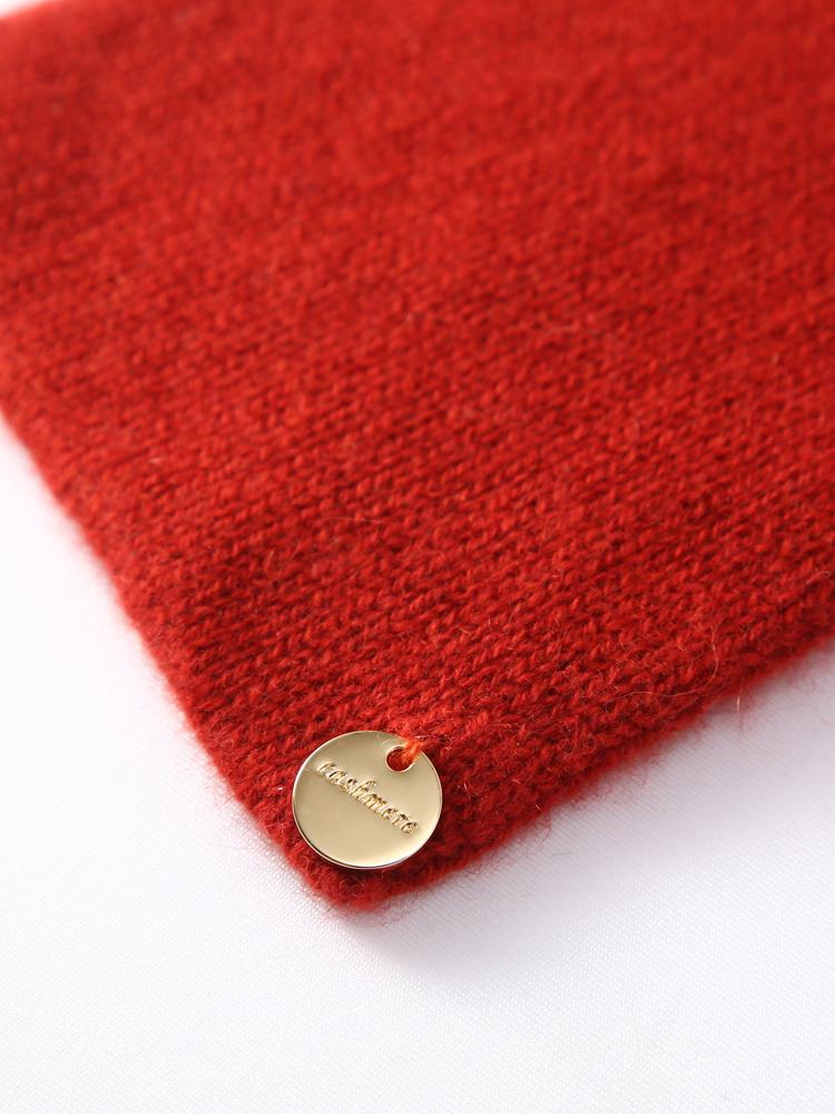 Women Pure Cashmere 2-color Combination Knit Bowknot Small Scarf Neckerchief Neck Warmer Ring Collar Female Boutique Small Accs