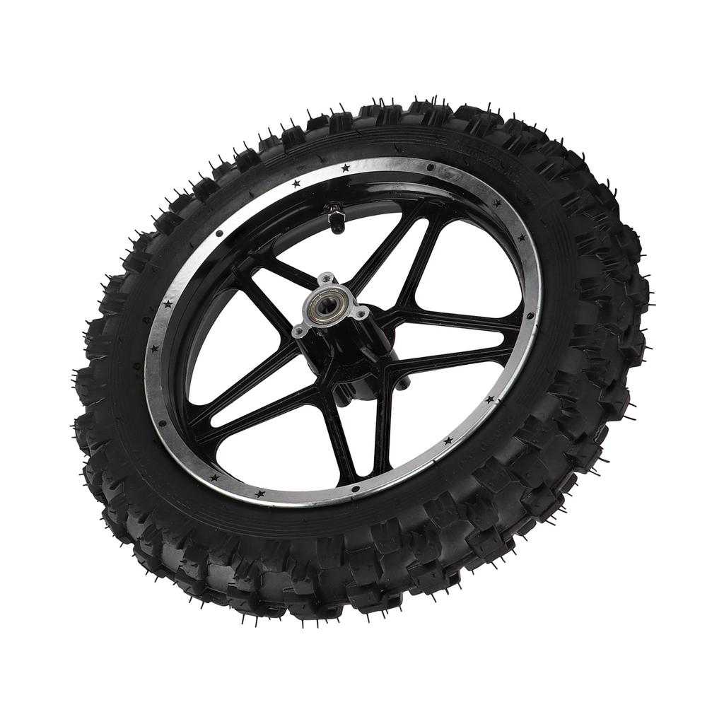 2.5‑10in Rear Wheel Steel Alloy Replacement for Mini Pocket Bike Motorcycle Black
