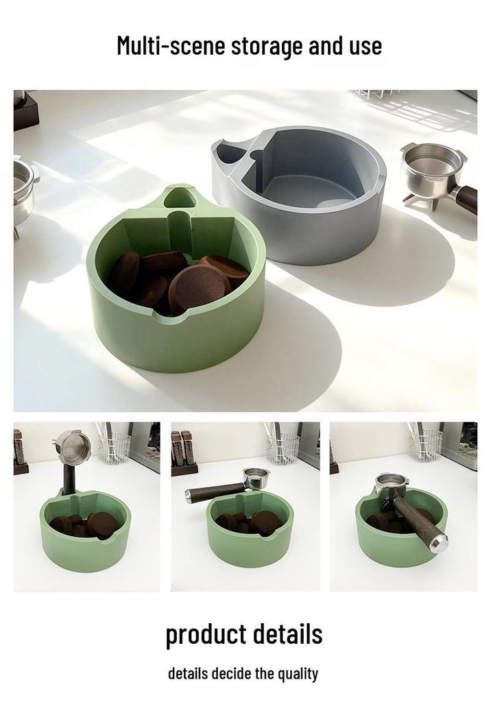 Silicone Noise-Reducing Espresso Knock Box for Coffee Grounds