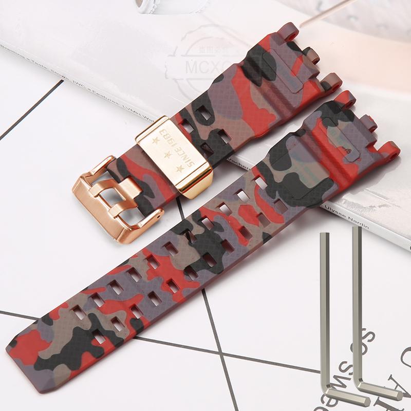 Resin Strap Suitable For Casio GWG-2000 GWG-2040 Men's TPU Sports Waterproof Watch Accessories Wristband Bracelet