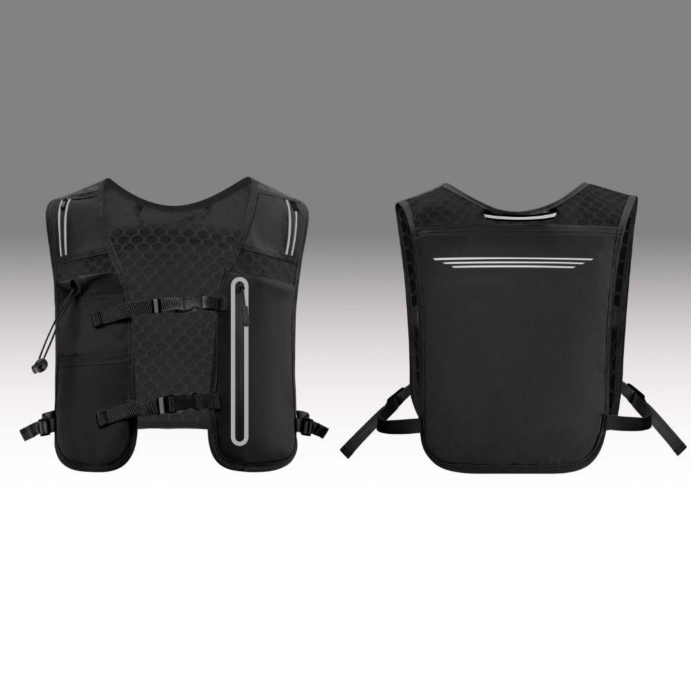 Kamizelka do biegania z odblaskami i systemem nawadniania Wodoodporna saszetka na klatkę piersiową Plecak rowerowy Rowerowy