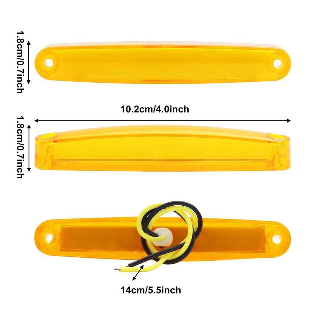 LED Side Marker Light 9-LED Truck Position Lamp 12V 24V