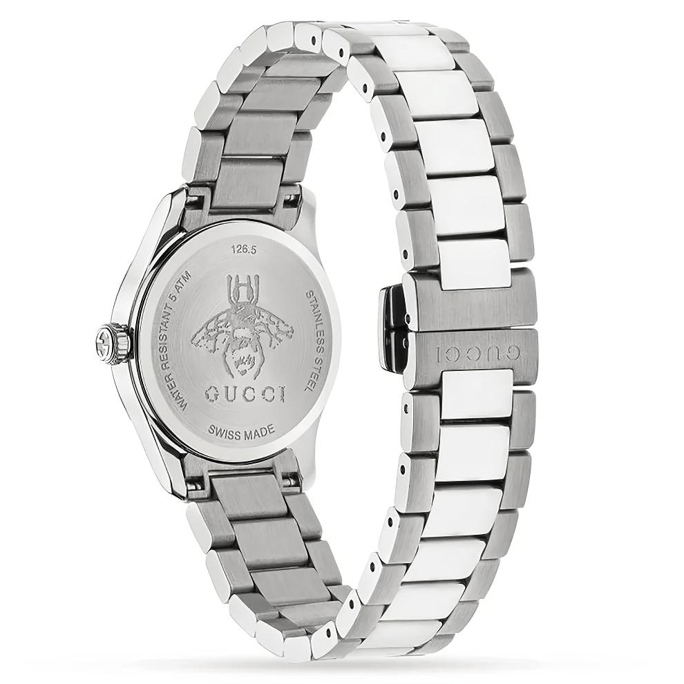 Gucci YA1265013 G-Timeless 27mm dámské růžové hodinky s ciferníkem