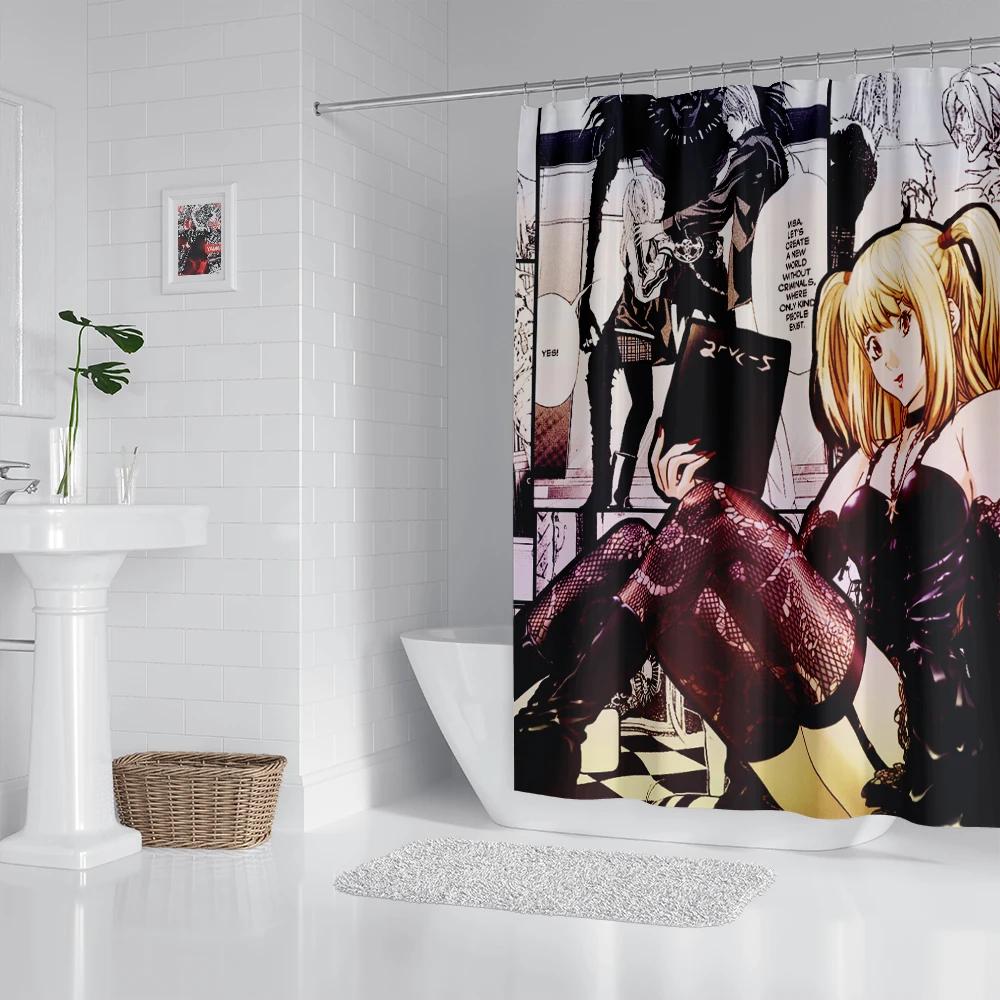 Anime Shower Curtain With Hook Bathroom Curtain Bathroom Decor Anime Decor  curtain W90xH180cm