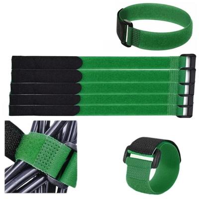 10Pcs Hook and Loop Fastening Cable Ties Flexible Wire Cord Ties Organizer  Plant Straps