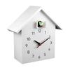 Cuckoo Wall Clock with Window Opening Mechanism and Hourly Chime Traditional Design Wooden Frame Indoor Decorative Timepiece