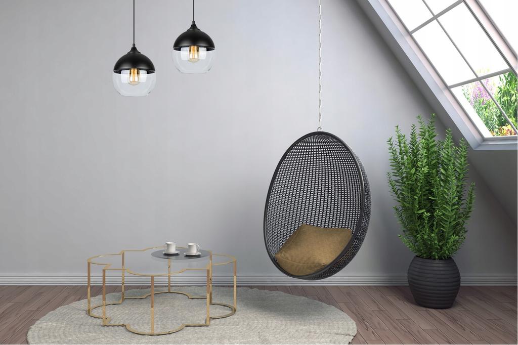 HANGING CEILING LAMP, GLASS PLAFON, LED LAMP