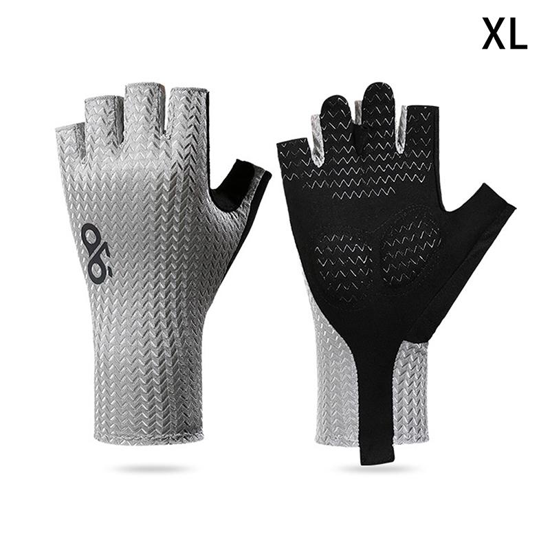 Summer Breathable Half Finger Cycling Gloves Ultralight Road Bike Gloves Anti-Slip Silicone Pad Cooling Sport Gear