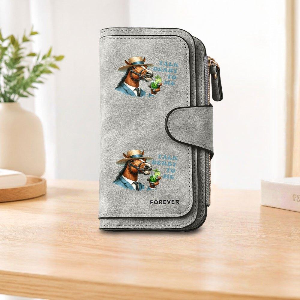 1pc Mint Green Long Zipper Wallet, Large Capacity Card Holder, Unisex Clutch Bag, Fashionable Zippered Coin Purse, Suitable for Daily Use, A Great