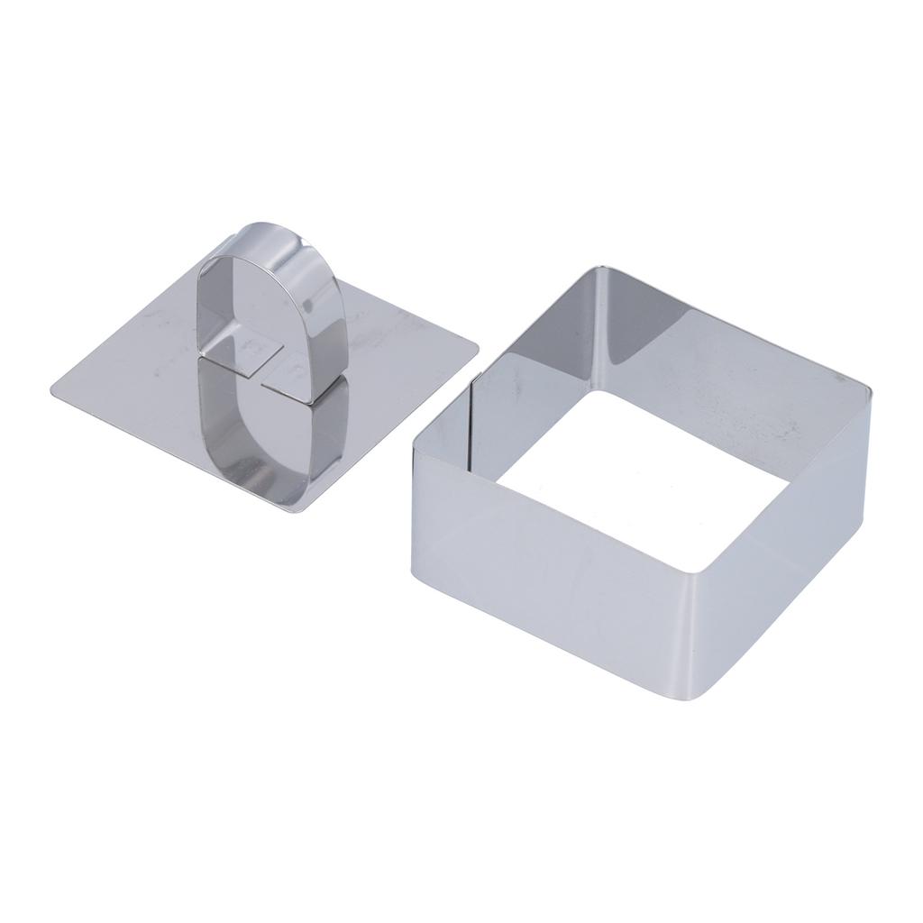 Cake Mousse Ring Mold Stainless Steel Dessert Rings Cake Cutter for Salads Pastries Baking