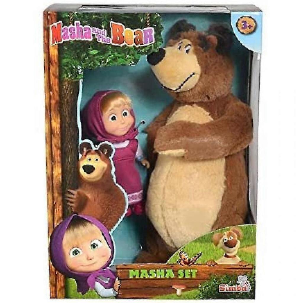 Panenka z bažiny 12 cm a medvěd 25 cm, Nylon/a(hnědý)