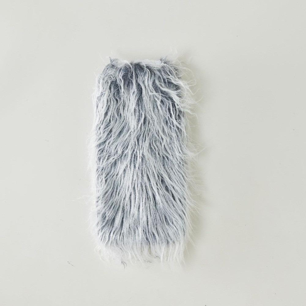 Harajuku Furry Leg Warmers Y2K Aesthetic Winter Leg Coverings Faux Fur Leg Warmers  Streetwear