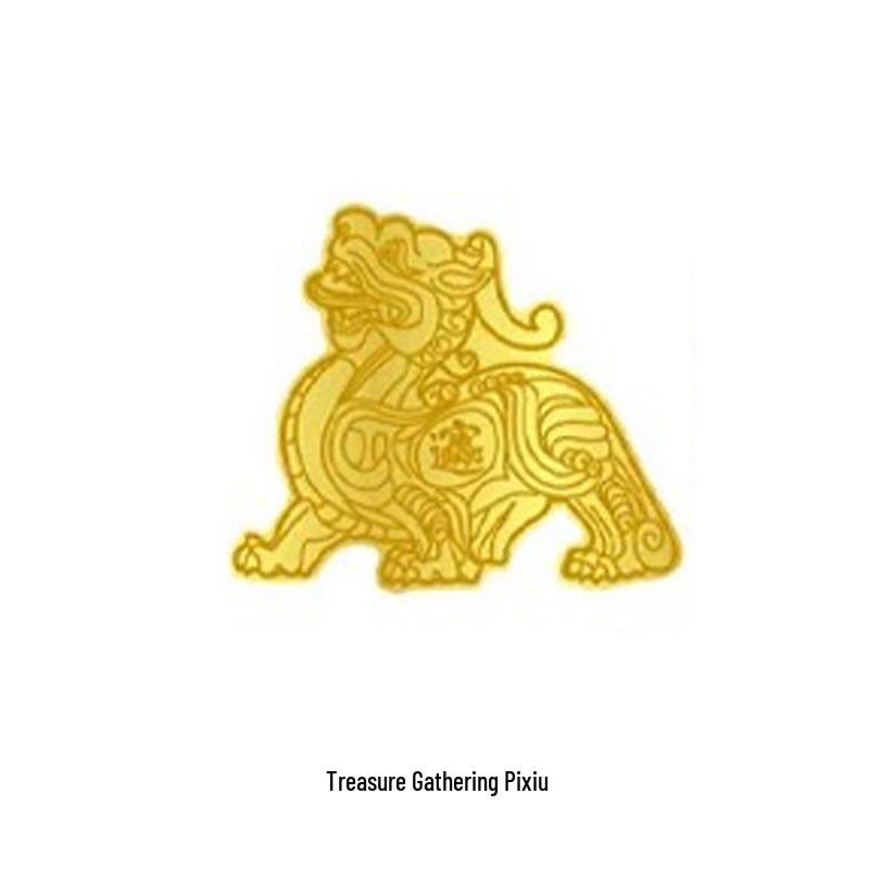 2mg Pure Gold Beckoning Cat Phone Sticker - Good Luck Gift