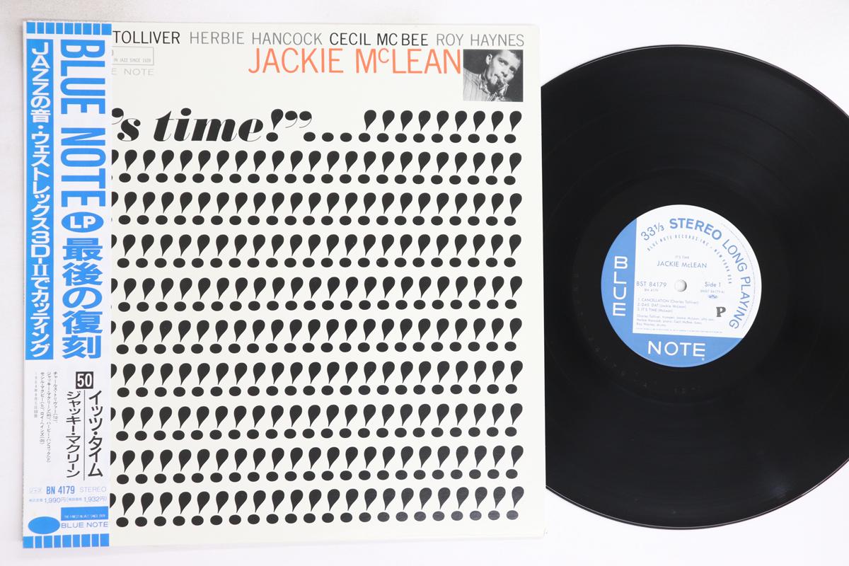 

LP Record JACKIE MCLEAN - It s Time! BN4179,BST84179 BLUE NOTE 1990 Japan Obi Jazz Used