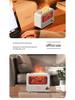 Bluetooth Flame Aroma Diffuser Humidifier - Colorful Spray, Large Desktop Fireplace Design
