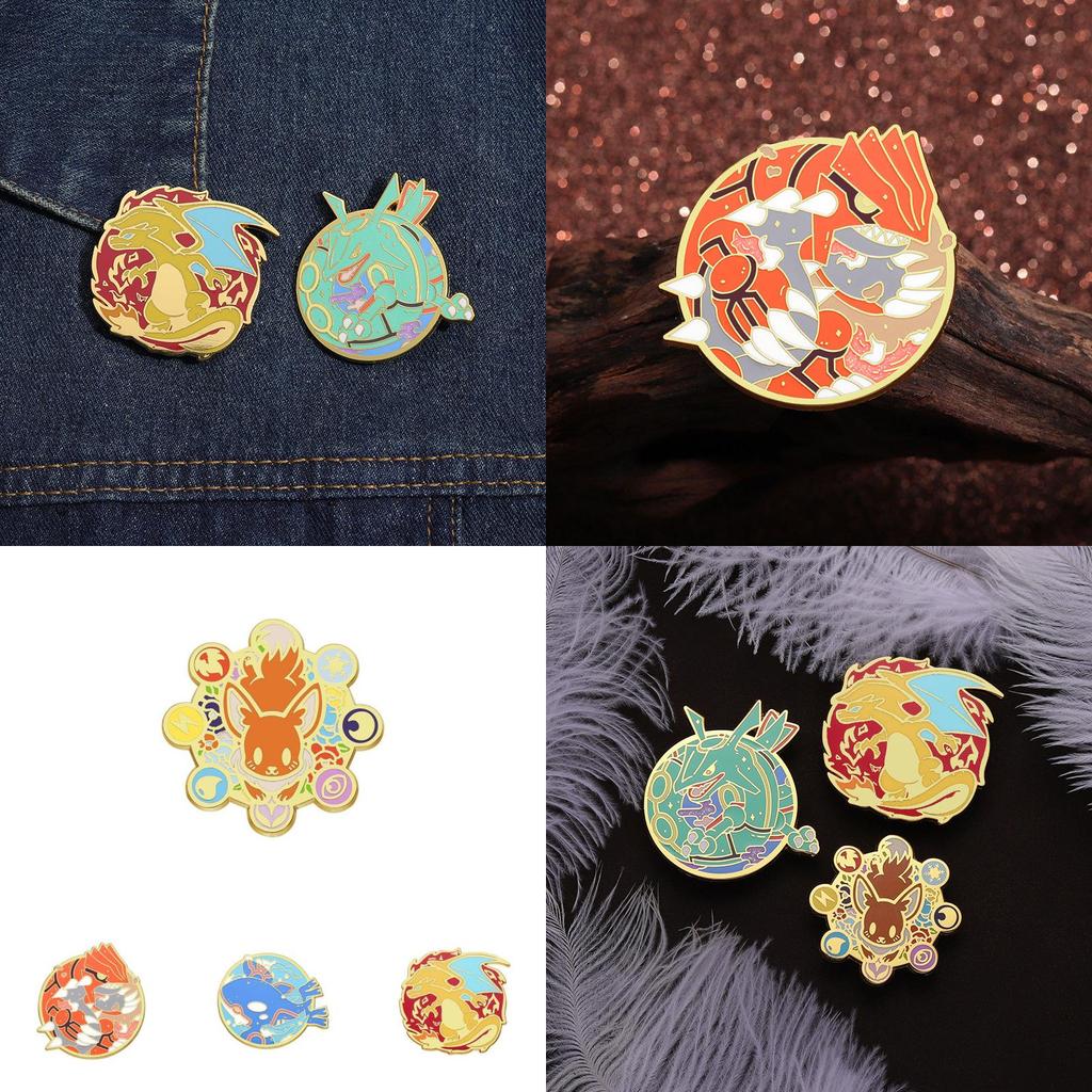 Adorable Cartoon Pokmon Legendary Monster Enamel Pin Collectible Brooch For Fans
