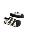 Ugly Cute Velcro Board Shoes Women's Moral Training Autumn Explosion Niche Ballet Puffs Sports Leather White Shoes