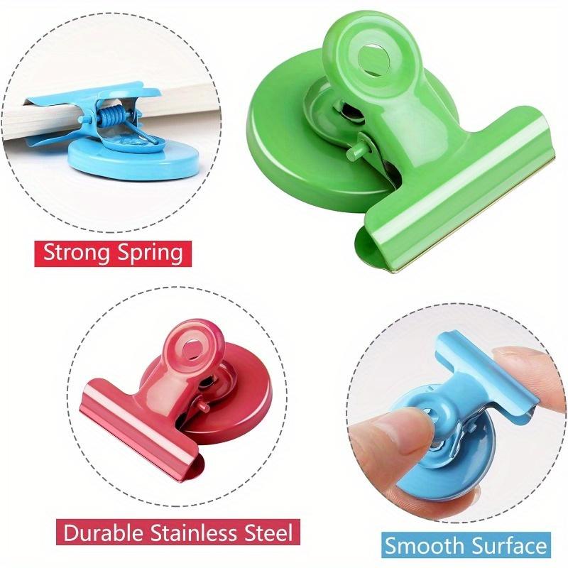 6 Pack Colorful Magnetic Clips for Whiteboard, Refrigerator Magnets Fridge Magnets for Fridge, Fridge Magnet