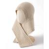 100% Pure Cashmere Children's Winter Hat and Scarf Set - Versatile, Solid Color Knit for Warmth and Style