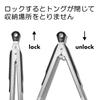OXO Nylon Head Locking Tongs, Medium & Small Set, Heat Resistant, with Lock, Dishwasher Safe