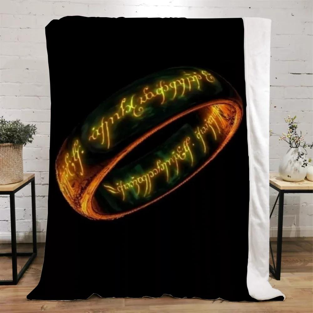 The Lord of the Rings Fleece Throw Blanket for Sofa Decoration Bed Blankets King Size Home Interior Knitted Plaid Luxury Bedding