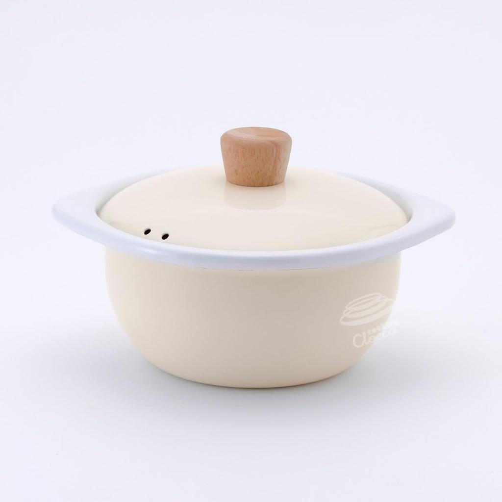 Fuji Enamel Cotton Cocotte, Series, Vanilla, 15cm, C-15C.VA