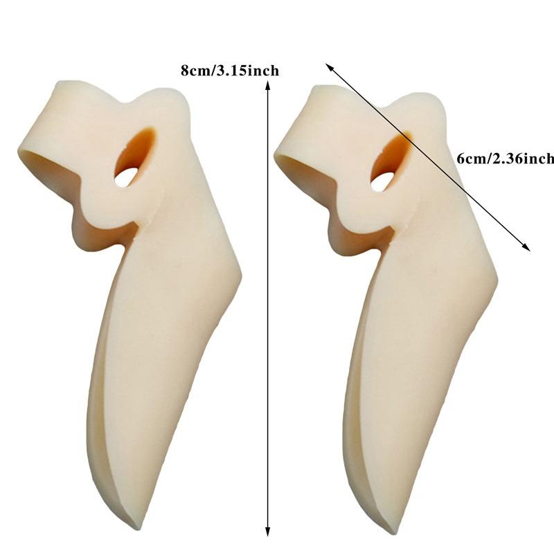 1/2Pairs Silicone Gel foot fingers Two Hole Toe Separator Thumb Valgus Protector Bunion adjuster Valgus Guard feet care