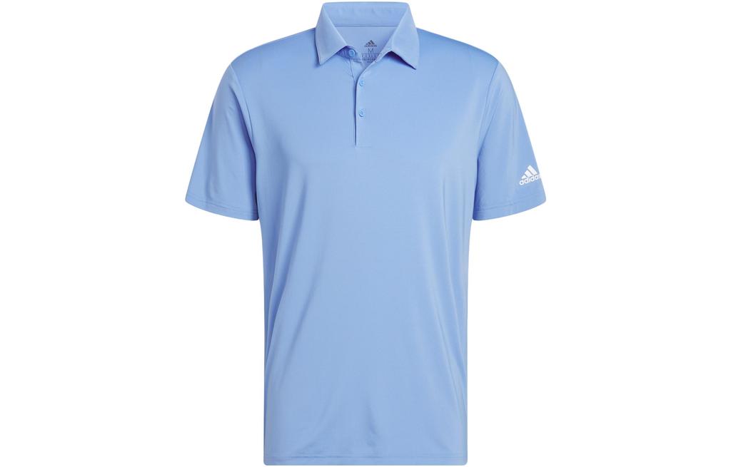 Adidas Polo Shirts Men's Blue Polo Collar Moderate Straight Fit HR9044