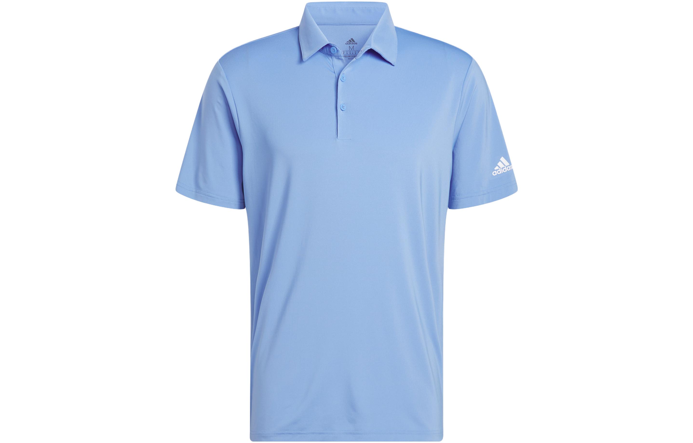 Adidas Polo Shirts Men s Blue Polo Collar Moderate Straight Fit HR9044 S