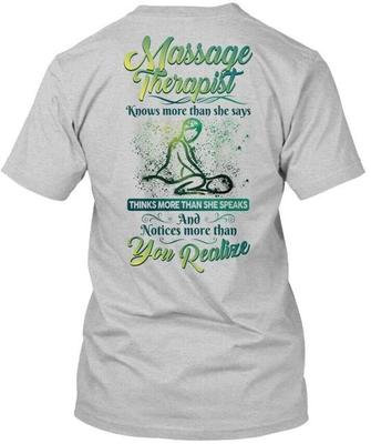 Massage Therapist T Shirt Made In the USA Size S To 5XL